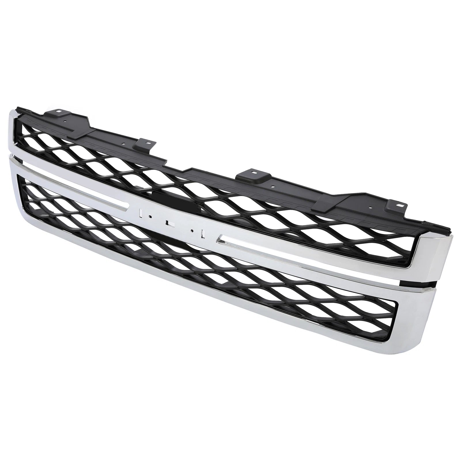 Grille Assembly for Silverado 2500 HD 3500 HD (2011–2014) Black Chrome