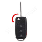 2X Smart Remote Key Fob for Volkswagen Beetle Passat (1998–2001)