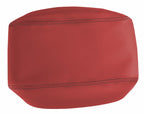 Leather Console Lid Armrest Cover for Audi A6 (2005–2011) Red Black Stitch
