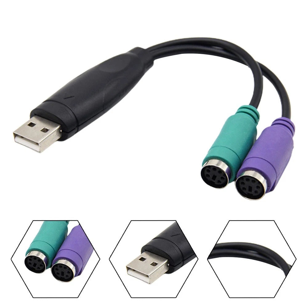 USB to PS/2 Adapter for Workshop (1Pc)