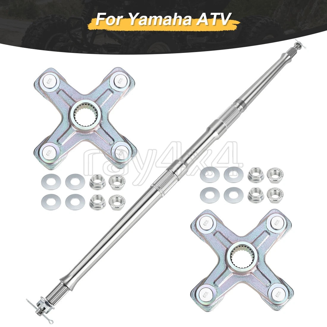 Rear Axle Shaft w/Hubs for Yamaha YFZ450 (2006–2013) 5D3-25381-00-00 95704-10500-00