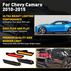 4X LED Side Marker Lights for Chevy Camaro SS LT LS ZL1 RS (2010–2015)