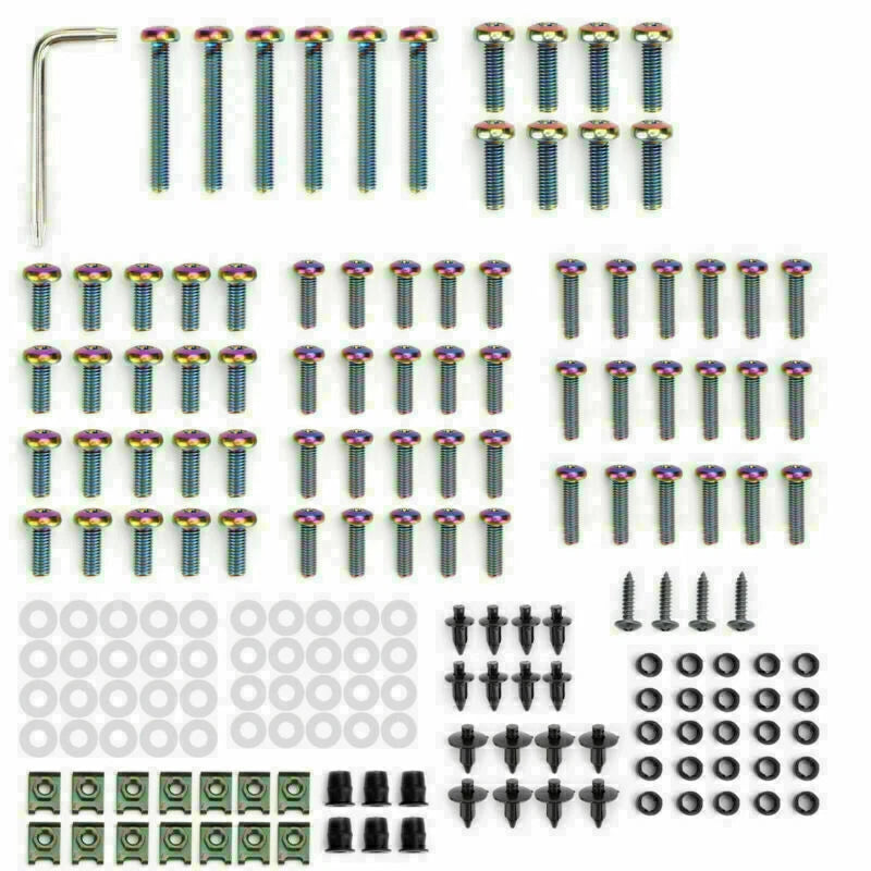 173PCS Fastener Clips Bolts for M5 M6 (Universal)