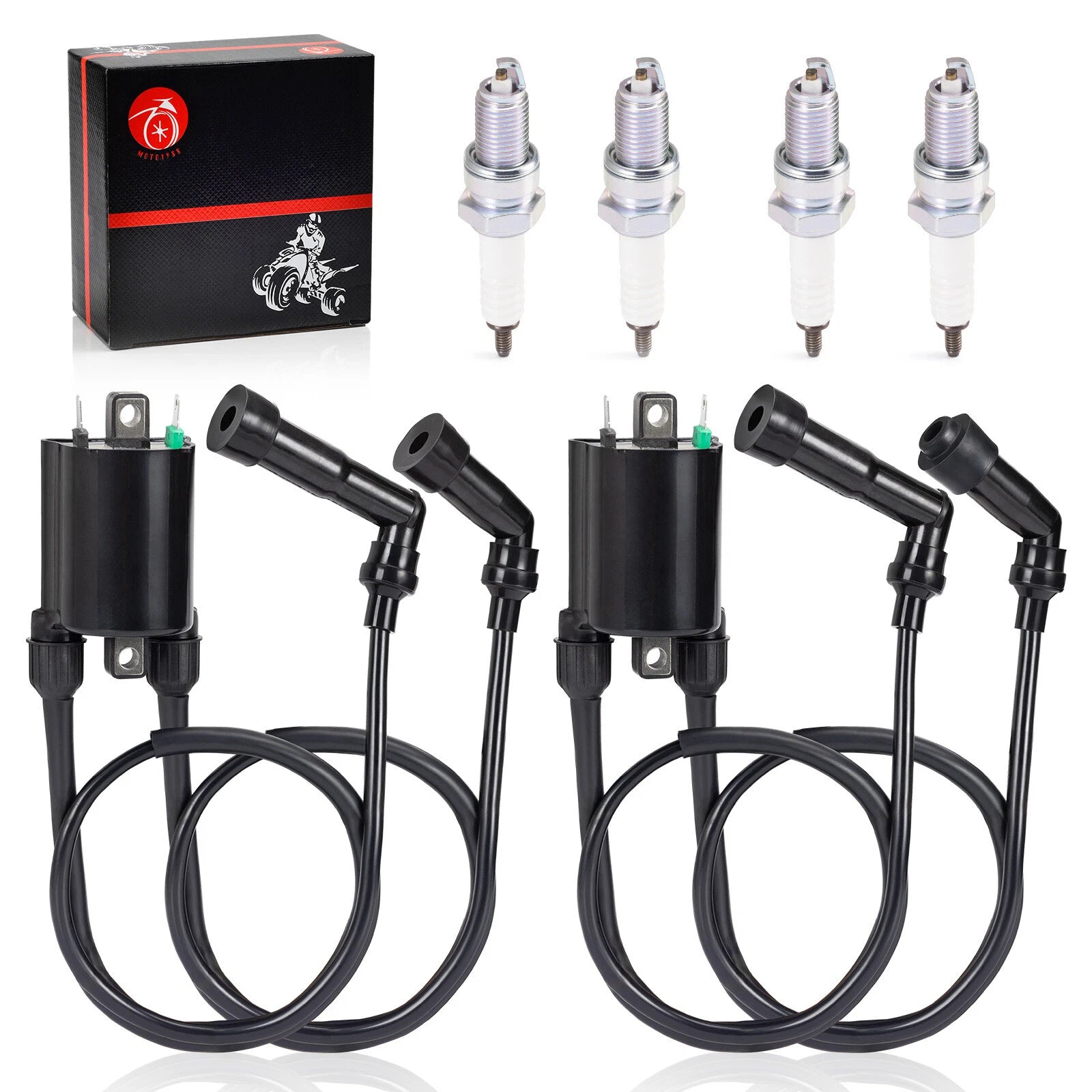 Ignition Coil + Spark Plug for Kawasaki VN1600 Vulcan 1600 Nomad (2005–2007)