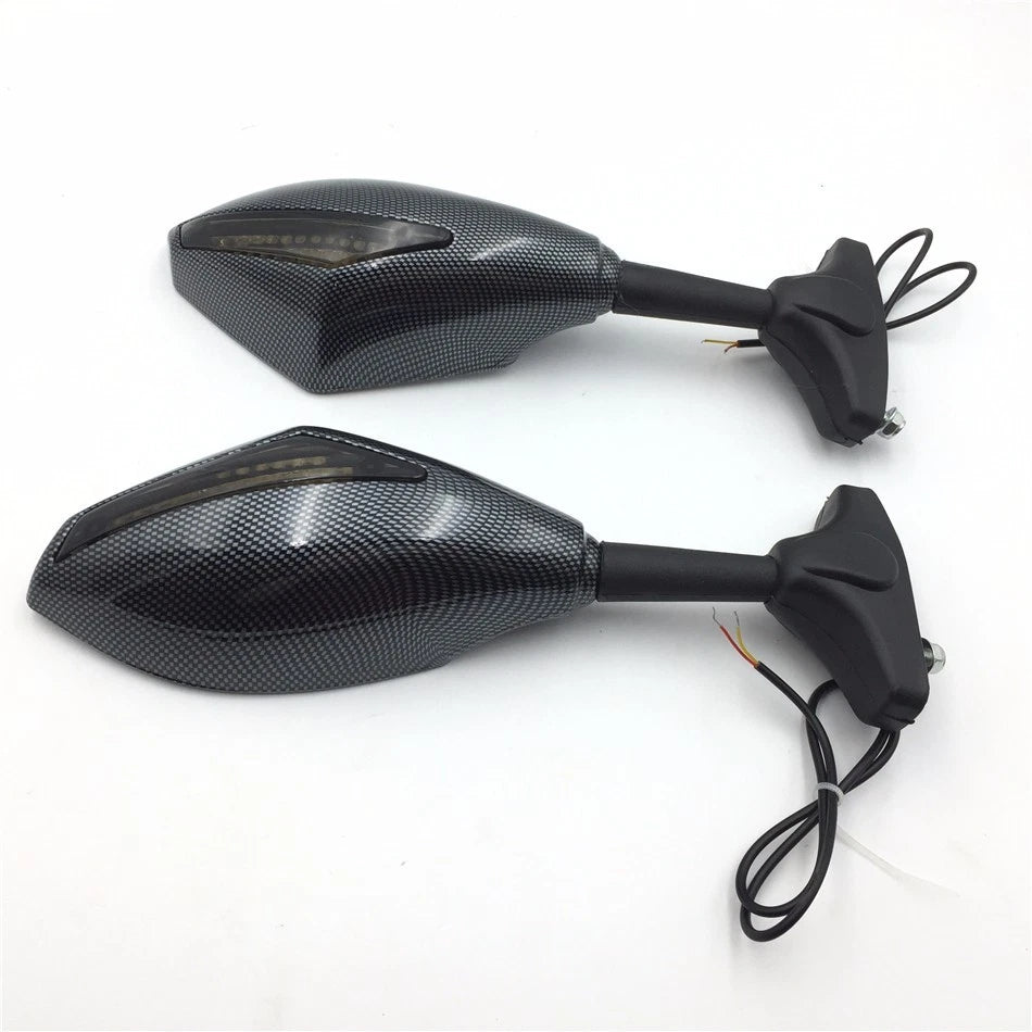 LED Turn Signal Mirror Smoke for Honda CBR125R CBR150R Suzuki SV650S Katana TL1000