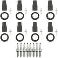 Set of 8 NGK G-Power Platinum Spark Plugs & Coil Boots for Genesis K900 (2015–2016)