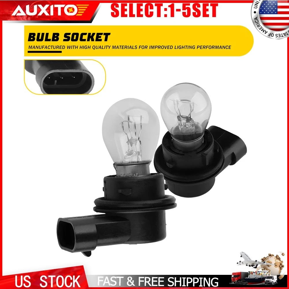 2X DRL Daytime Running Light Bulb with Socket for Jeep Renegade (2014–2020)