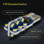 2pc 921 LED Backup Light Bulb for 2016-2023 Models