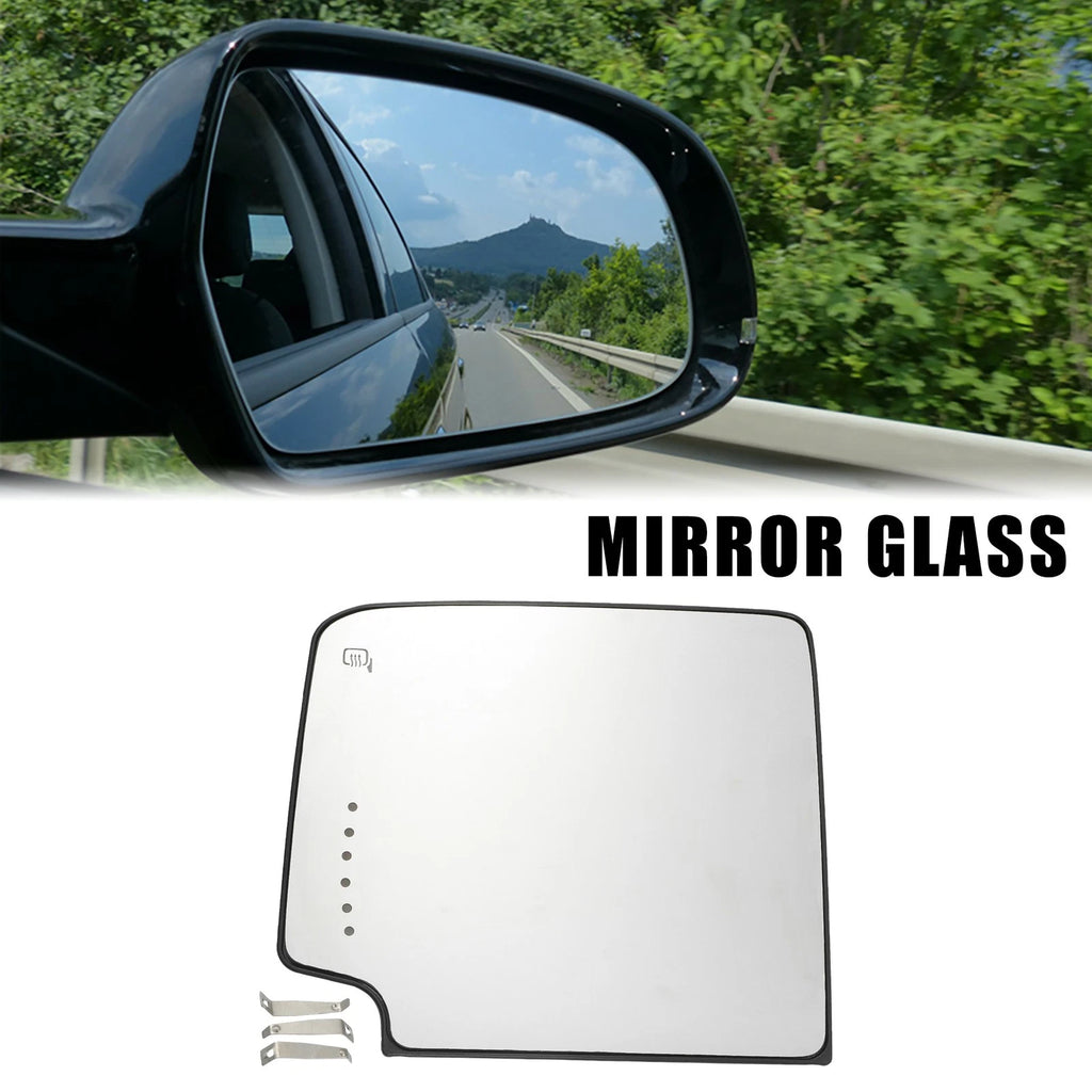 Heated Left Upper Side Rearview Mirror Glass for Chevrolet Silverado 1500 (2014–2019)
