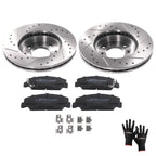 Front Brake Rotors & Ceramic Pads Kit for Honda Civic Del Sol CRX (1990–1997)