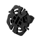 Fastening Securing Clip 2 x ABS Black Clip