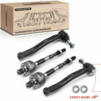 Set of 4 Outer Inner Tie Rod Ends for Chevy Aveo (2004â2011)