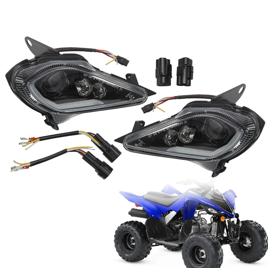 LED Headlights DRL Turn Signal for Yamaha YFZ 450 Raptor 350 700 700R (2006–2023)