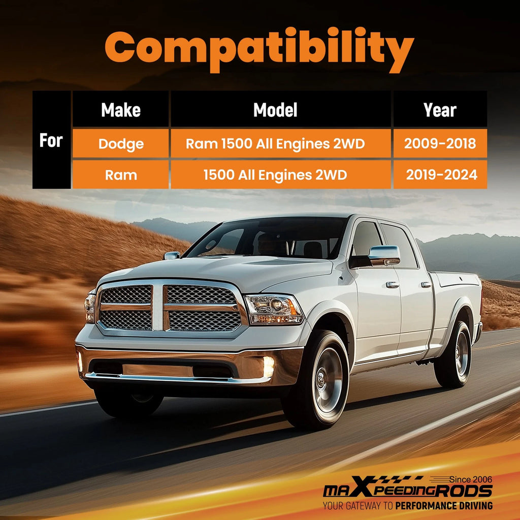 3" Drop Springs for Ram 1500 (2019–2024) 2WD Rear Lowering Kit