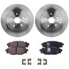 Rear Brake Disc Rotors and Pads Kit for Subaru Impreza (2008–2014)