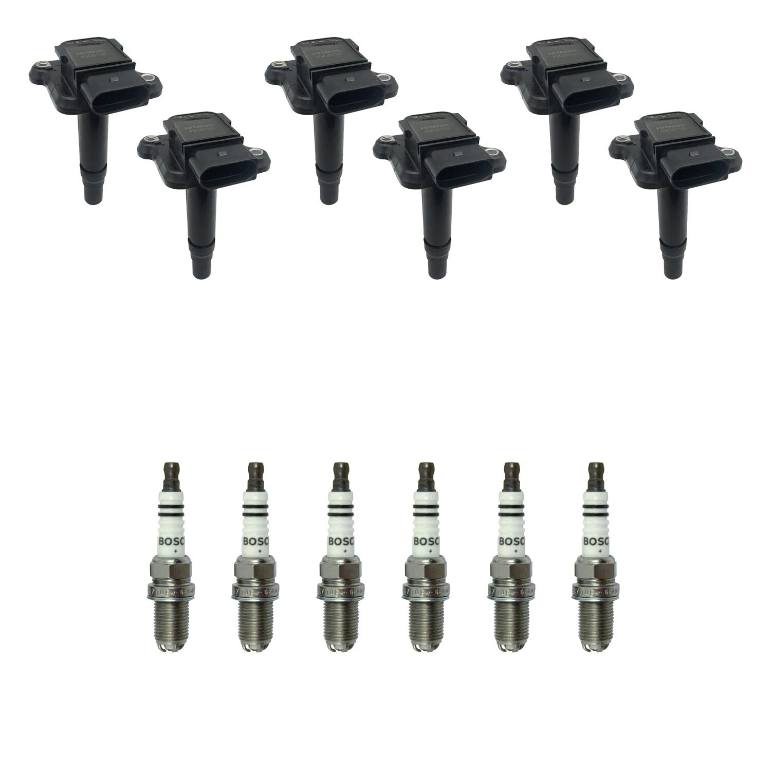 Set of 6 Ignition Coils & Spark Plugs for Audi A6 Quattro (1998–2005)