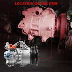 A/C Air Conditioner Compressor & Clutch for Scion xA xB (2004-2006)