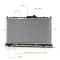 Aluminum Radiator DPI-2723 for Mitsubishi Galant L4 V6 (2004–2012)