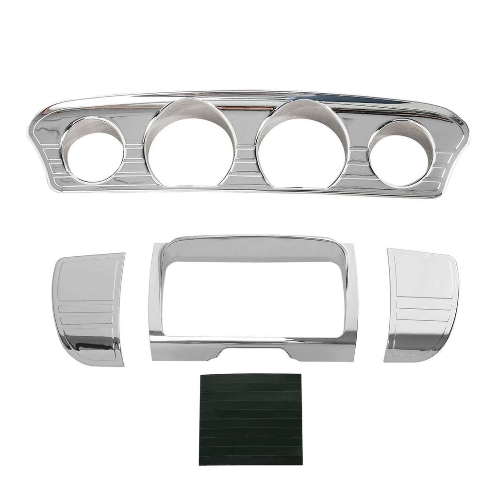 Tri Line Gauge Stereo Accent Trim Cover for Harley Electra Glide (2014–2023)