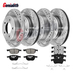 Set of 4 Ceramic Brake Pads & Disc Rotors for Ford C-Max Hybrid (2013–2018)