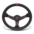 350mm 3" Dish Steering Wheel for NRG 3-Spoke (Glossy Carbon Fiber)