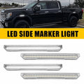 Set of 2 Clear White LED Wheel Fender Side Marker Lights for GMC Sierra 2500 3500 (2020–2024)