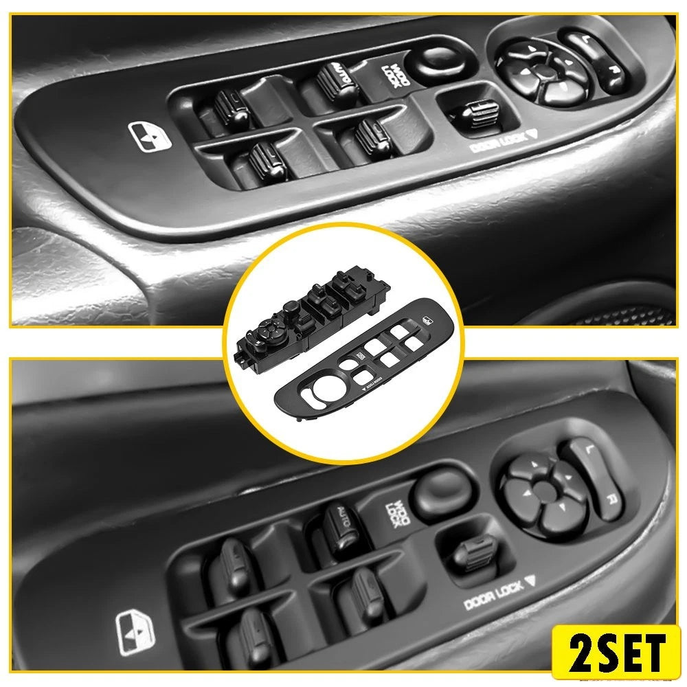 Set of 2 Window Switch Panels for Dodge Ram 1500 2500 3500 (44602)