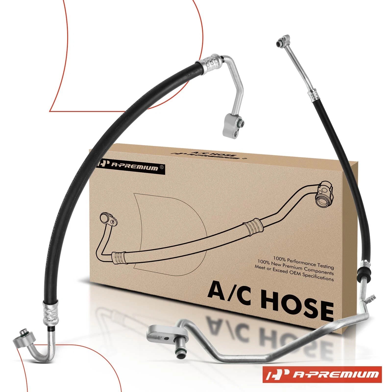 2X A/C Suction & Discharge Line Hose for Mitsubishi Outlander (2003)