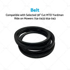 Belt for MTD Yardman Ride Mowers (38") 754-0433, 954-0433