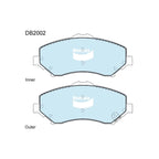4WD Front Disc Brake Pad Set for Dodge Journey 2.0L 2.7L (2008-2012)