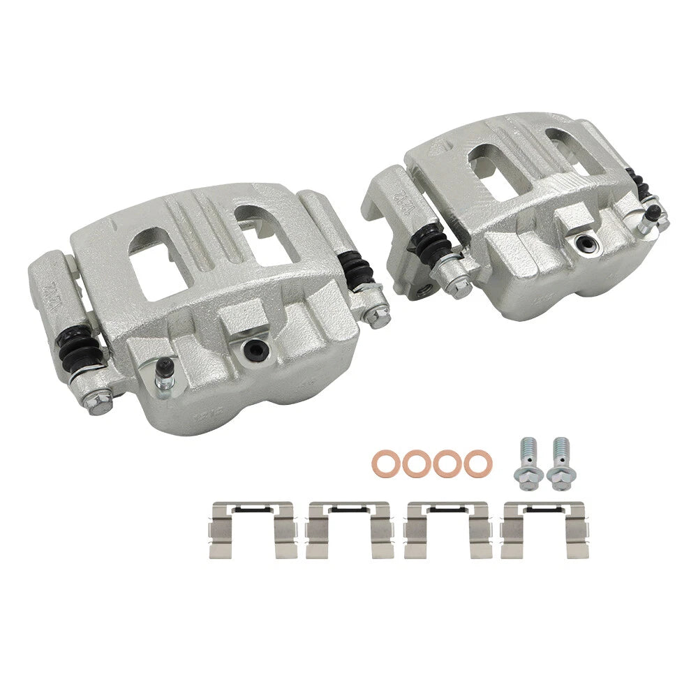 Set of 2 Front Brake Calipers with Bracket for Saturn Pontiac Chevrolet (2004–2007)