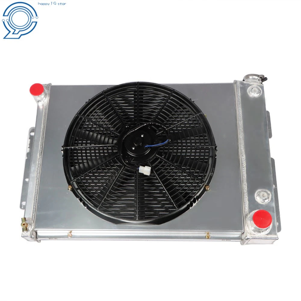 3 Row Radiator with Shroud Fan for Chevy Camaro Pontiac Firebird (1967–1969)