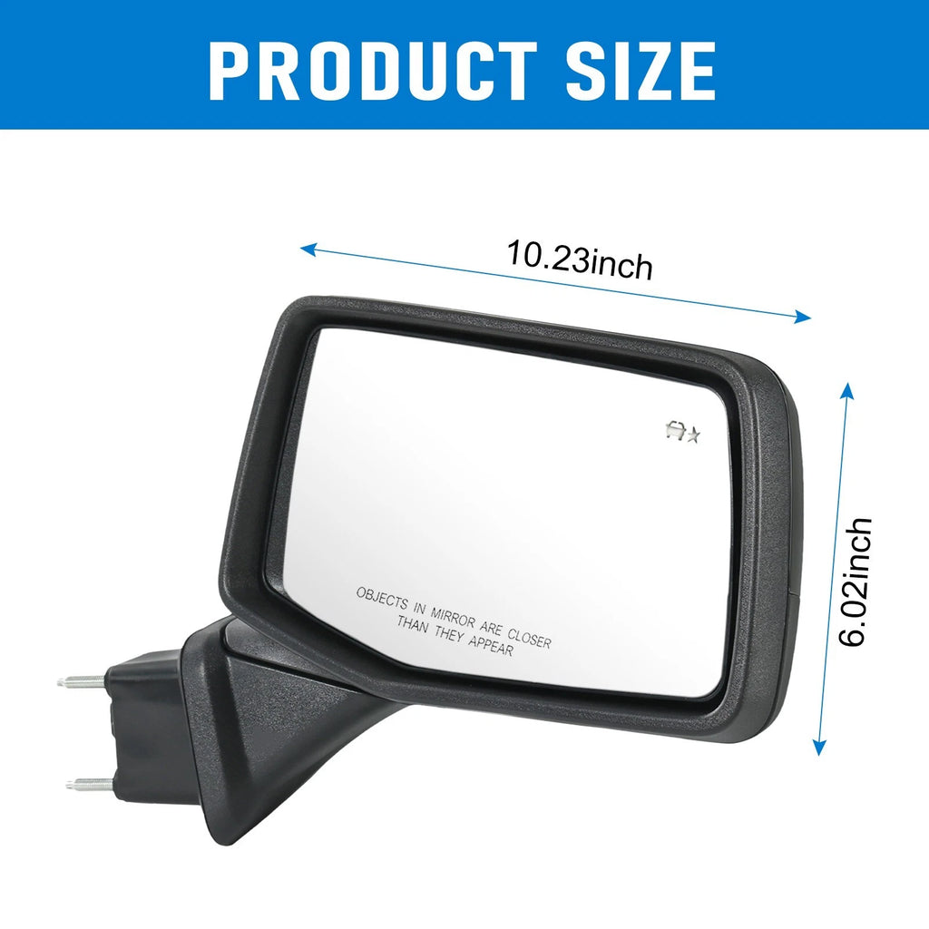 Left Driver Side Mirror for Silverado 1500 (2019-2024) Power Heated Puddle BSD