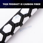 2PC Carbon Fiber Honeycomb Rear Tail Light Decor Stickers for 48×30cm