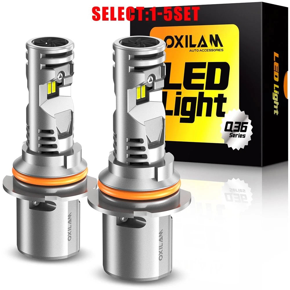 2X OXILAM 9007 HB5 LED Headlight Bulbs 80000LM 6500K for