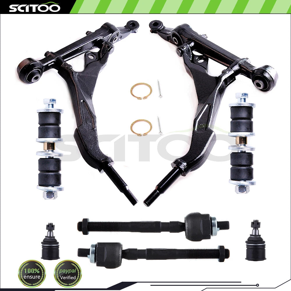 Set of 8 Control Arm Ball Joint Tie Rod Sway Bar for Acura Honda Civic (1992–2001)