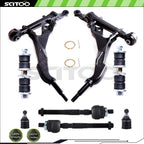 Set of 8 Control Arm Ball Joint Tie Rod Sway Bar for Acura Honda Civic (1992–2001)