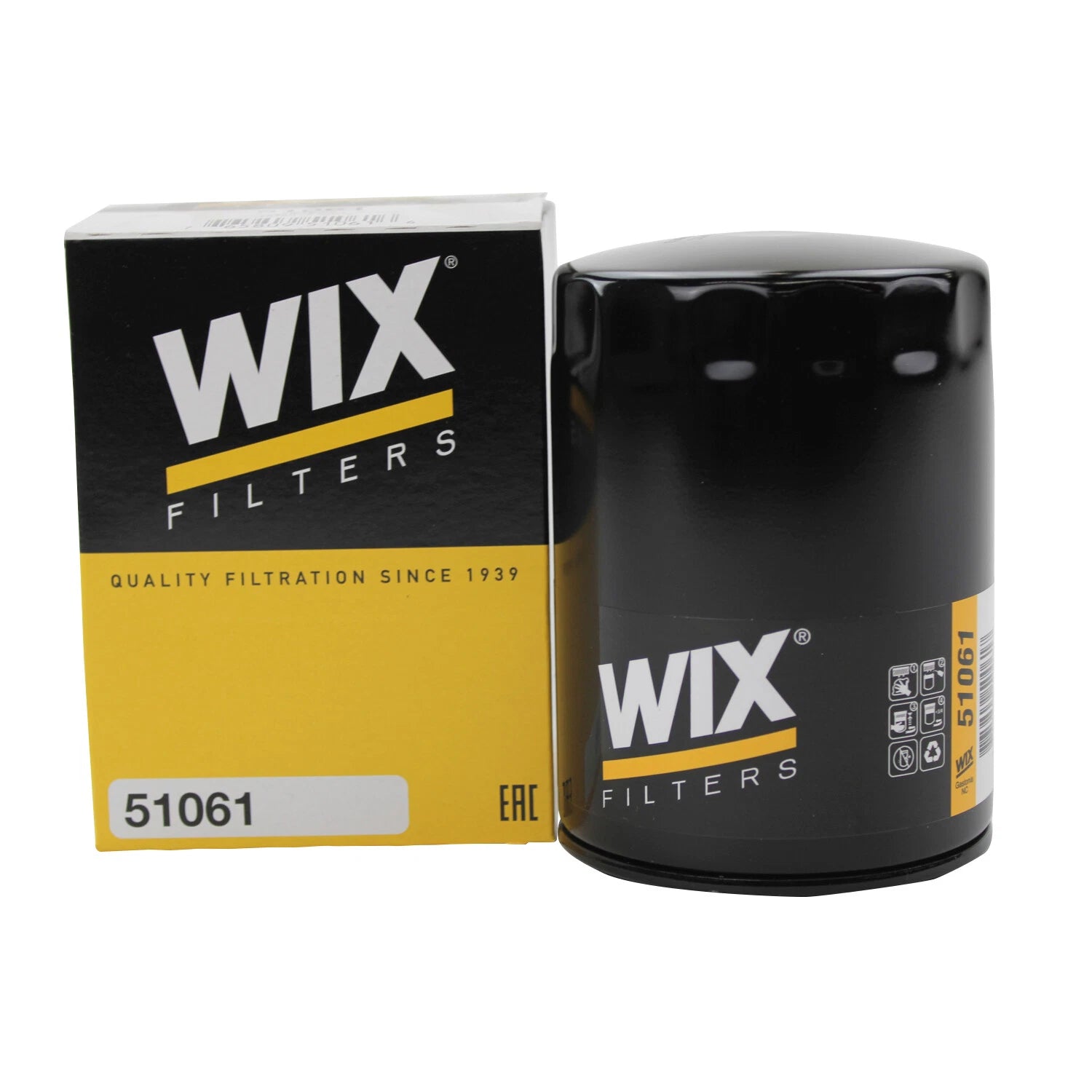 WIX Engine Oil Filter 51061 for Chevrolet C2500 Ford F600 GMC C1500 Isuzu NPR (1990–2023)