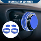 2X Console Drive Mode Switch Knob Cover for Lexus ES250 ES300h (2018–2023) Blue