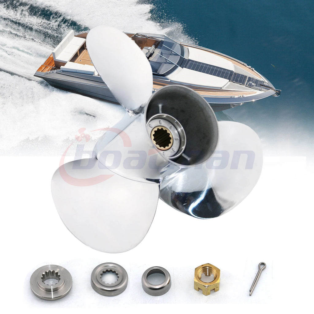 13 Pitch Propeller 11 1/8x13 for Yamaha Outboard 25-60HP (13 Spline)