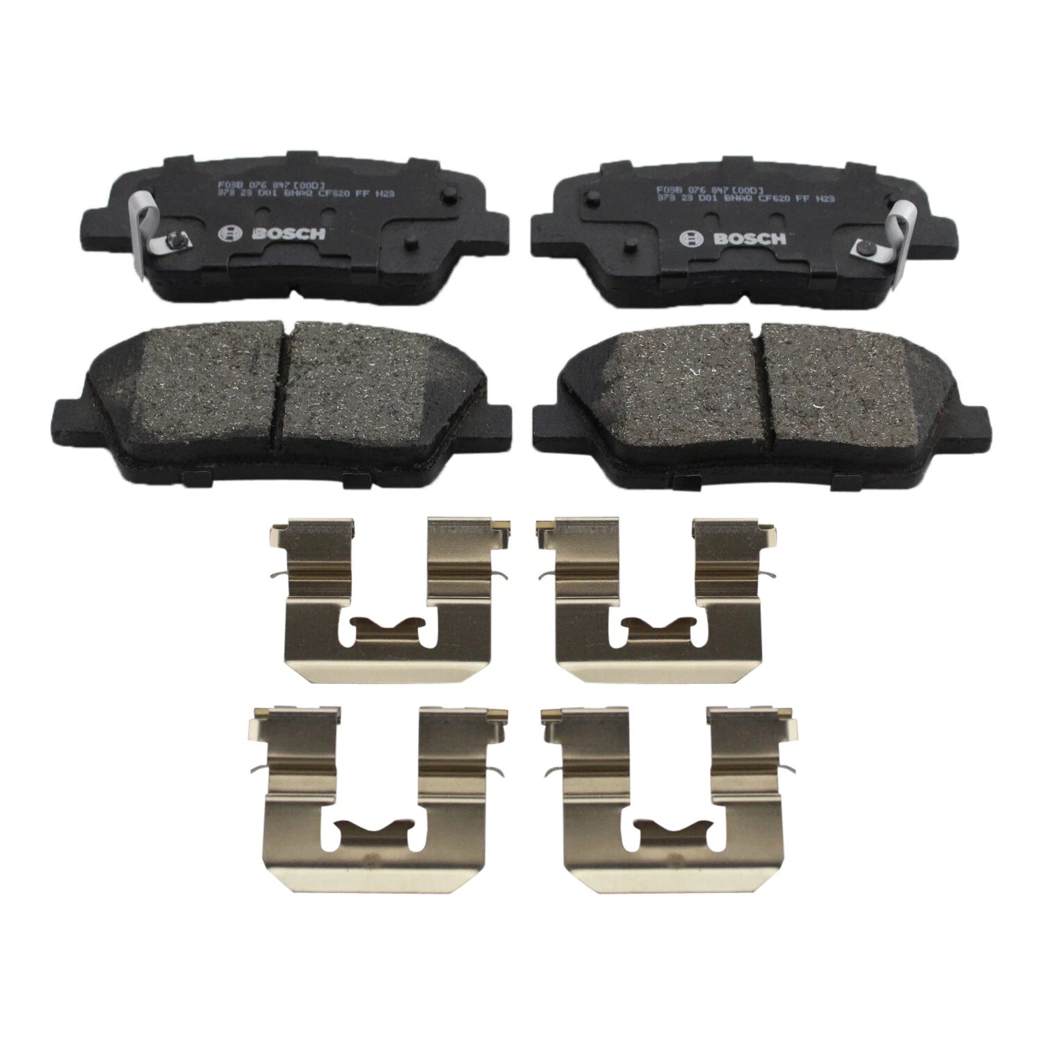 Bosch QuietCast Rear Brake Pads for Hyundai G80, Entourage, Equus, Borrego, Sedona