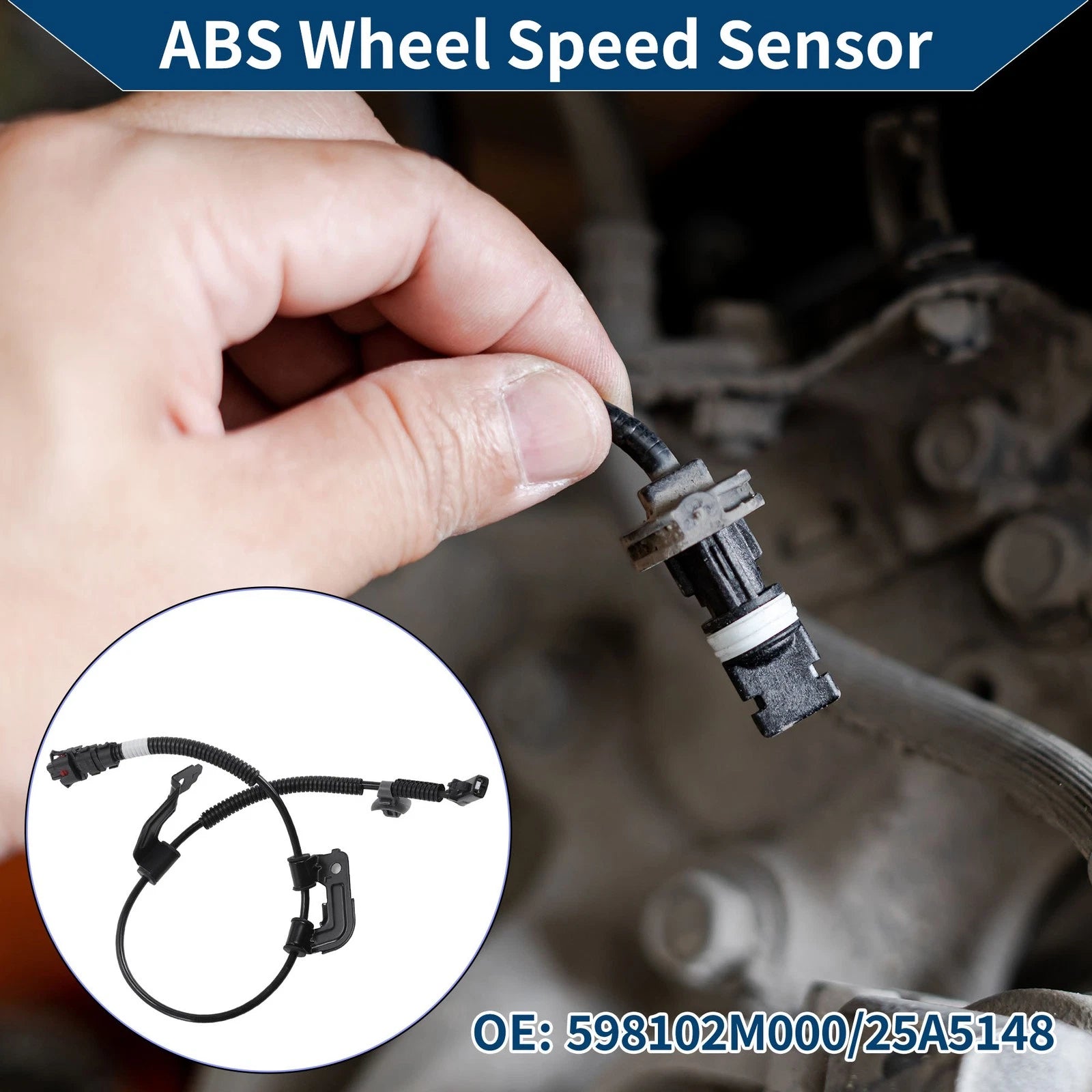 ABS Wheel Speed Sensor No. 598102M000 for Hyundai Genesis Coupe (2010–2016)