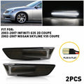 Smoked LED Bumper Side Marker Lights for Infiniti G35 (2003–2006)
