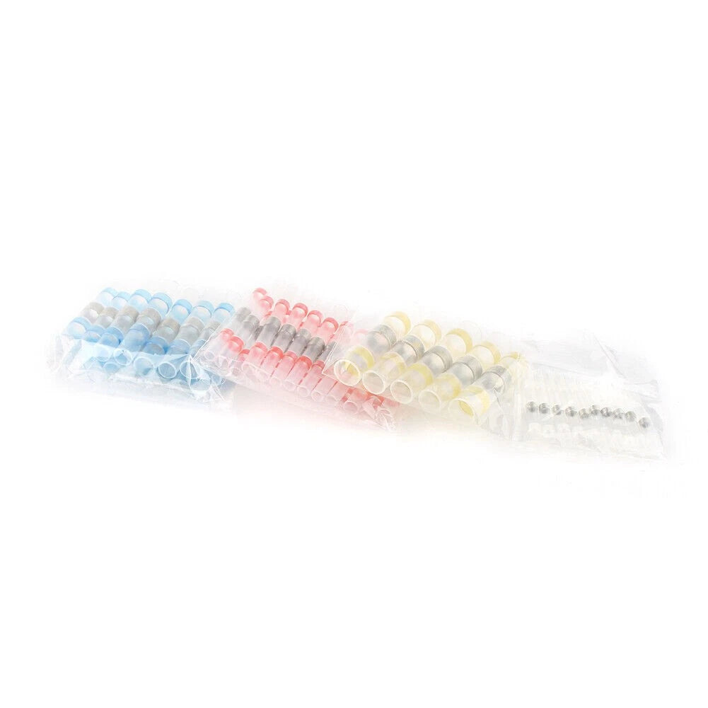 Solder Sleeve Heat Shrink Butt Connectors Waterproof 50pcs for Automotive