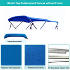 Bimini Top Boat Cover for 3 Bow (Fits 72"L 91"-96"W, 600D)