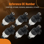 6PCS Fuel Injectors for Chevrolet Camaro (1993) Corvette (1992–1993) 17087325