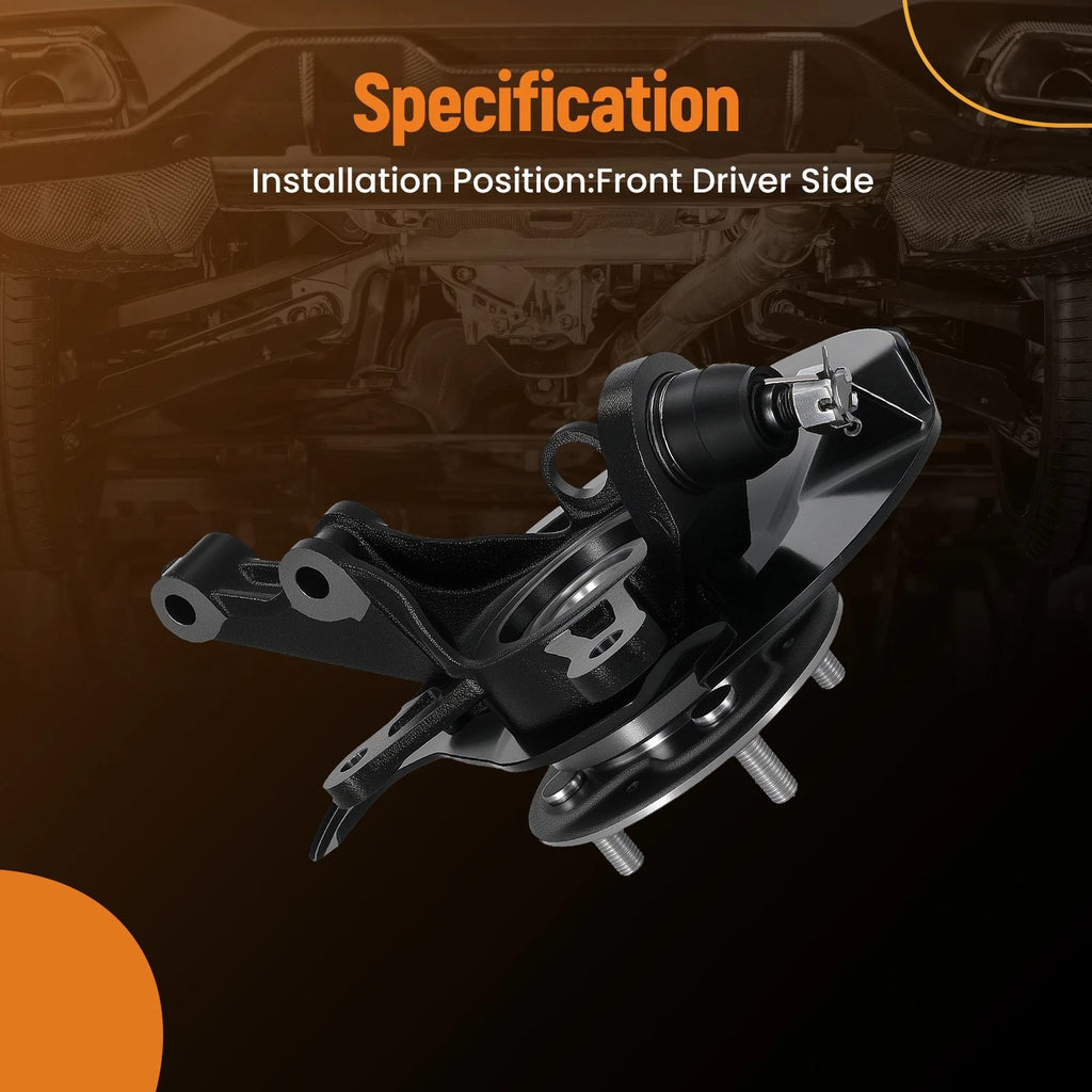 Front Left Driver Side Steering Knuckle Assembly for Honda Civic (2001–2002)