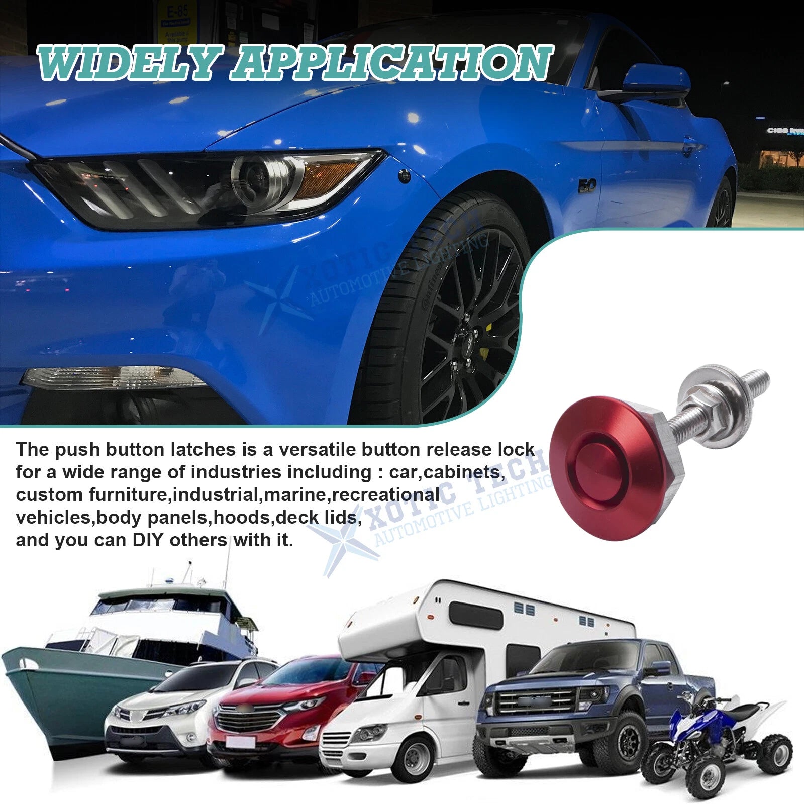Quick Release Fasteners for Dodge Charger and Challenger (2006-2021)