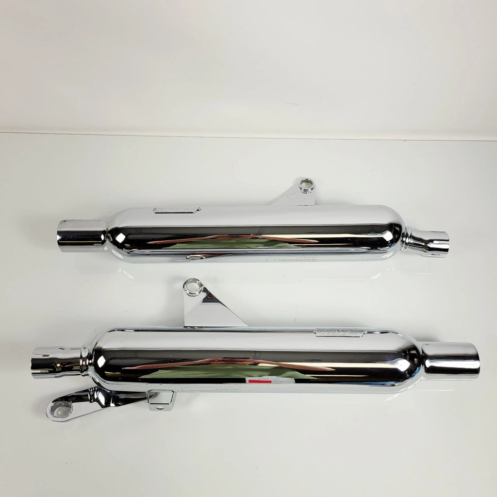 Vance & Hines Chrome Slip-On Mufflers for Triumph Bonneville T100 (2001–2023)