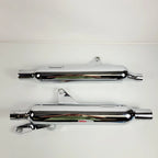 Vance & Hines Chrome Slip-On Mufflers for Triumph Bonneville T100 (2001–2023)